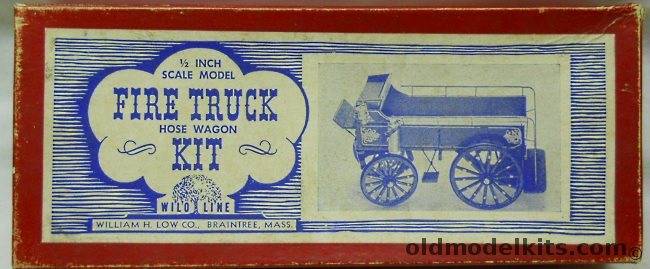 William H Low Co 1/24 Rumsey 'Big City' Hose Wagon Circa 1890 - Wilo Line Fire Trucks, FH130 plastic model kit